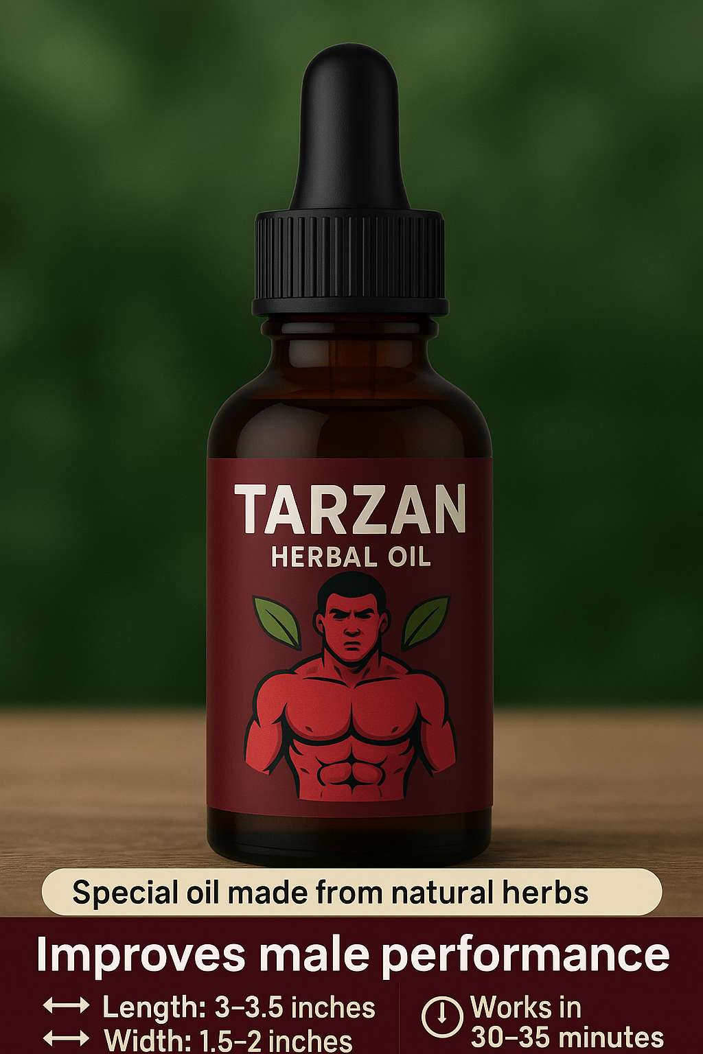 "Men’s Body Growth Essential Oil 10ml Natural Massage Liquid