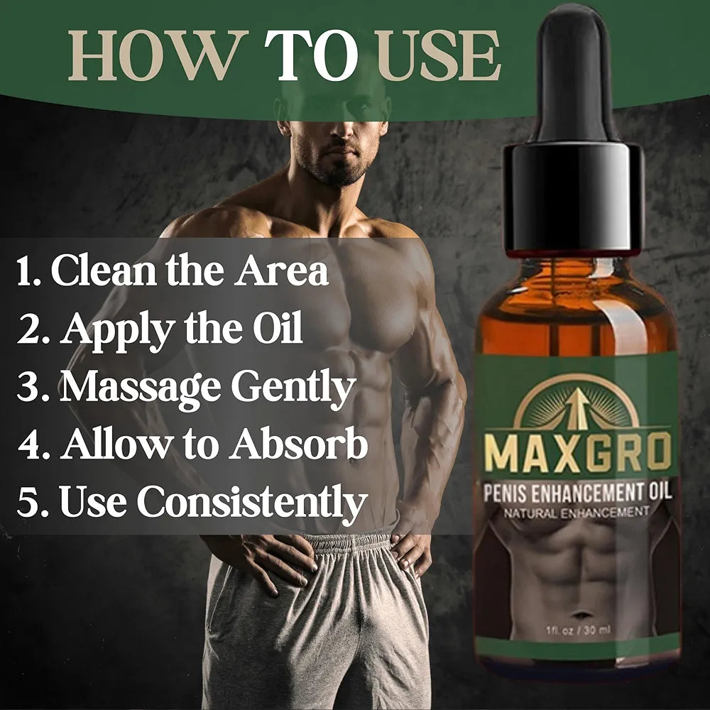 "Men’s Enhancement Oil – Strength, Stamina & Vitality Boost (30ml)"