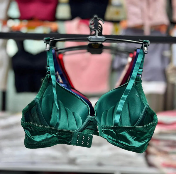 BLS Silky Smooth Push-Up Bra – Satin Padded Wired Bra