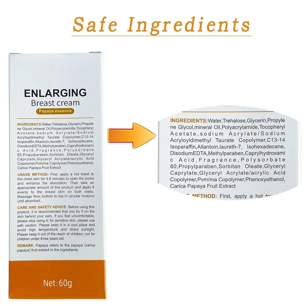 "Breast Enhancement Cream 2.1oz – Rapid Lift, Firmness & Natural Fullness"