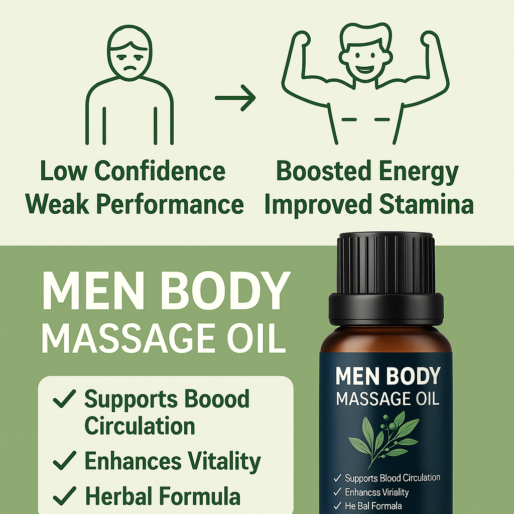 Men Size 3 to 4 inches Increase Oil
