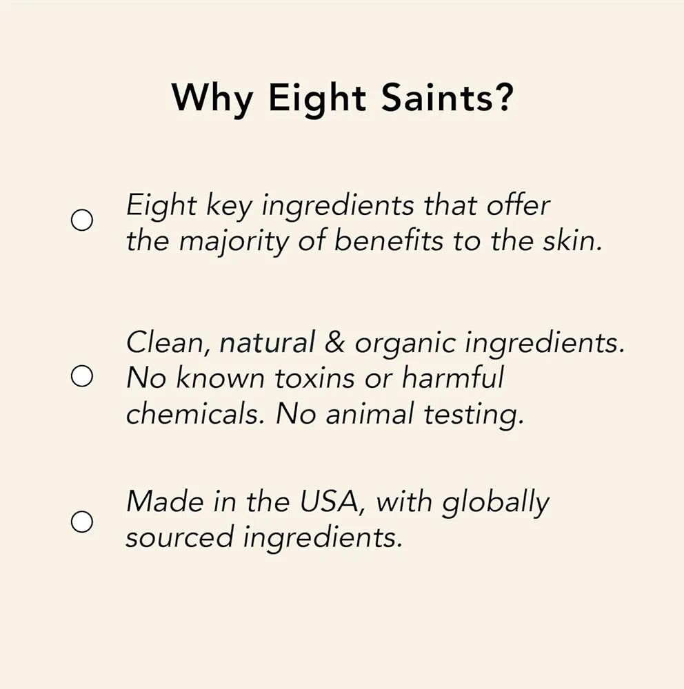 "Eight Saints Anti-Aging Neck Cream – Organic Firming & Wrinkle Care, 2oz"